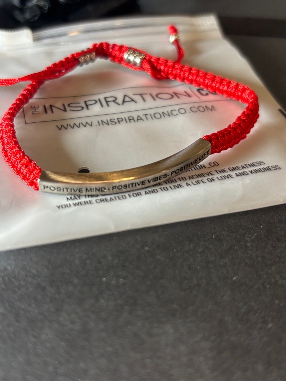 Red Braided Positive Mind Positive Vibes Positive Life Bracelet